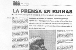 La prensa en ruinas [entrevista[ La prensa en ruinas [entrevista[