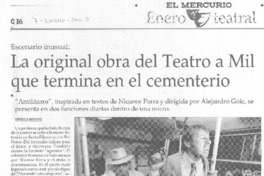 La original obra del Teatro a Mil que termina en el cementerio La original obra del Teatro a Mil que termina en el cementerio