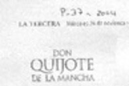 LLega el Quijote popular LLega el Quijote popular