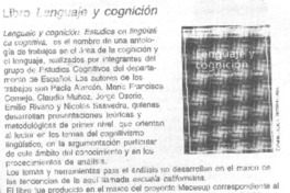 Libre Lenguaje y Congnición