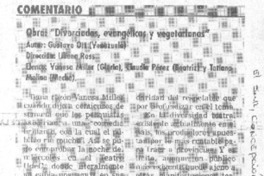 Divorciadas, evangélicas y vegetarianas Divorciadas, evangélicas y vegetarianas
