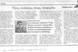 Vivo, vivísimo, vivaz, vivaracho Vivo, vivísimo, vivaz, vivaracho