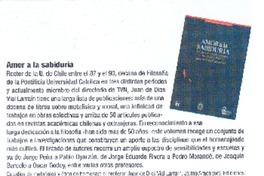 Amor a la sabiduría Amor a la sabiduría