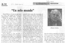 Un solo mundo Un solo mundo