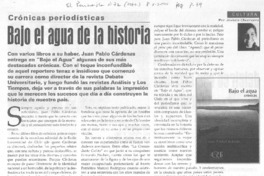Bajo el agua de la historia Bajo el agua de la historia
