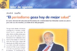 "El Periodismo goza hoy de mejor salud" "El Periodismo goza hoy de mejor salud"