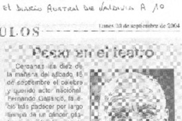 Pesar en el teatro Pesar en el teatro