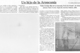 Un hijo de la Araucanía Un hijo de la Araucanía