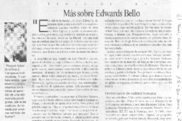 Más sobre Edwards Bello Más sobre Edwards Bello