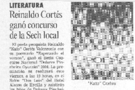 Reinaldo cortés ganó concurso de la Sech local Reinaldo cortés ganó concurso de la Sech local