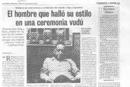 El Hombre que halló su estilo en una ceremonia vudú El Hombre que halló su estilo en una ceremonia vudú