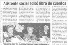 Asistente social editó libro de cuentos Asistente social editó libro de cuentos