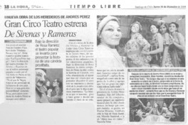 Gran Circo Teatro estrena De sirenar y rameras