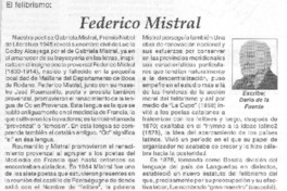Feredico Mistral Feredico Mistral