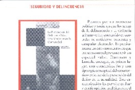 Seguridad y delincuencia