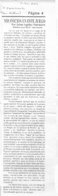 Mis inicios en este juego