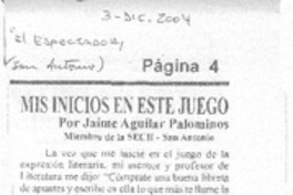 Mis inicios en este juego