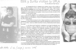 Eltit y Zurita visitan la UPLA Eltit y Zurita visitan la UPLA