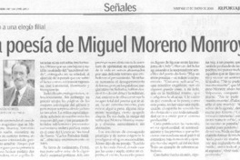La Poesía de Miguel Moreno Monroy La Poesía de Miguel Moreno Monroy