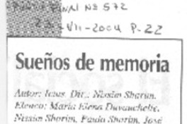 Sueños de memoria