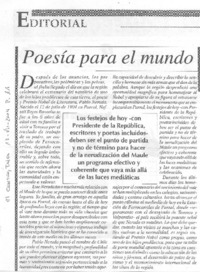 Poesía para el mundo