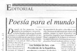 Poesía para el mundo