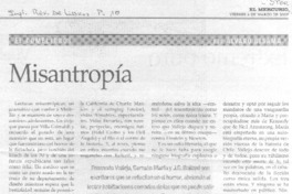 Misantropía