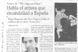 Habla el artista que escandalizó a España Habla el artista que escandalizó a España