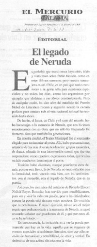 El Legado de Neruda