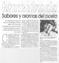Sabores y aromas del poeta