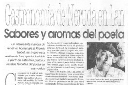 Sabores y aromas del poeta