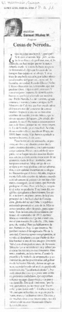 Cosas de Neruda...