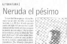 Neruda el pésimo