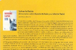 Salvar la patria Salvar la patria