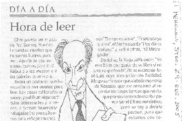 Hora de leer Hora de leer