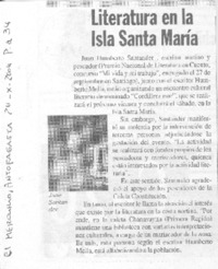 Literatura en la Isla Santa María