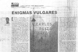 Enigmas vulgares Enigmas vulgares
