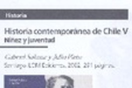 Historia contemporánea de Chile V Historia contemporánea de Chile V