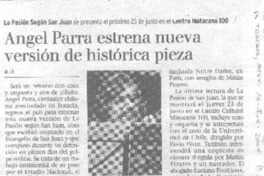 Angel Parra estrena nueva versión de histórica pieza