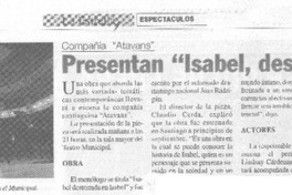 Presentan "Isabel, desterrada..." Presentan "Isabel, desterrada..."