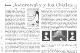 Jodorowsky y los chistes Jodorowsky y los chistes