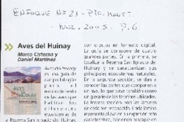 Aves del Huinay Marco Cisterna y Daniel Martínez Aves del Huinay Marco Cisterna y Daniel Martínez