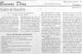 Puerto de hambre. Puerto de hambre.
