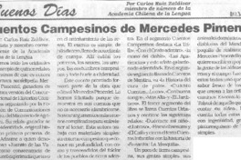 Cuentos campesinos de Mercedes Pimentel. Cuentos campesinos de Mercedes Pimentel.