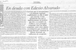 En deuda con Edesio Alvarado. En deuda con Edesio Alvarado.