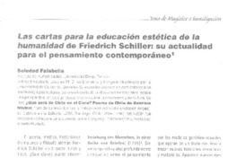 Las cartas para la educación estética Las cartas para la educación estética