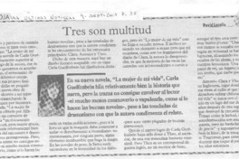 Tres son multitud. Tres son multitud.
