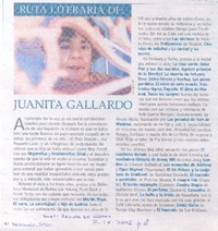 Ruta literaria de: Juanita Gallardo.