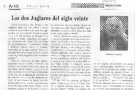 Los dos juglares del siglo veinte Los dos juglares del siglo veinte