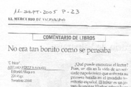No era tan bonito como se pensaba. No era tan bonito como se pensaba.